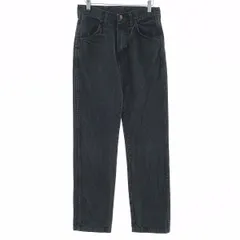 古着 ラスラー RUSTLER ブラックデニム ストレートデニムパンツ レディースL(w28)相当/eaa403404
