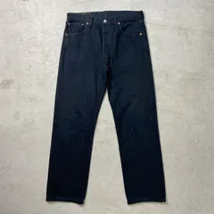 90年代 チュニジア製 Levi's ユーロリーバイス 501 ブラックデニムパンツ ストレート メンズW32相当 