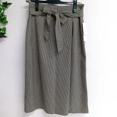 [NATURAL BEAUTY BASIC]ナチュラルビューティーベーシック タイトスカート くるぶし丈 レディース タグ付き サイズS ブラウン系（い-319，ナ）