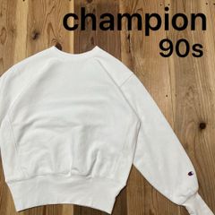 70s80s90s USA製 リバースウィーブ オフホワイト チャンピオン 白 