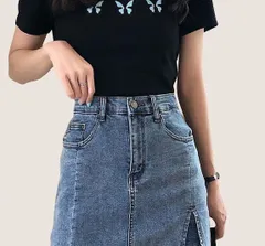 キュロット デニムスカート ショート丈 スカート レディース デニム デニムキュロット ショートスカート デニムスカート タイトスカート bSxa539