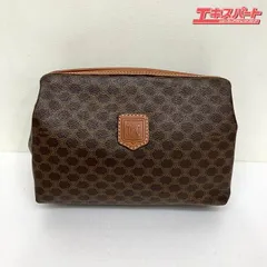 セリーヌ/CELINEマカダム柄ヴィンテージ化粧ポーチ小物入れ美品 CELINE セリーヌ ポーチ 化粧ポーチ 小物入れ マルチケース
