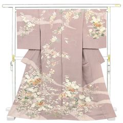 ※店舗改装後【古典新作フェア】仕立無料☆京友禅本加工手描き、絞り、手刺繍入仕様特撰訪問着☆慶長四季花王朝扇面文（10012211）