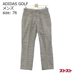 ADIDAS GOLF アディダスゴルフ 裏起毛パンツ チェック柄 パープル系 76 ［240001836746］