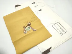 日舞家所蔵品★【逸品】京都老舗銘店「ゑり善」40万 夏帯 京繍総刺繍 水色銀色の清涼感「菖蒲 紅葉 芦 網代」絽引き箔織 白地 太鼓柄袋帯 Yahoo!オークション -「ゑり善」(帯) (女性和服、着物)の落札相場