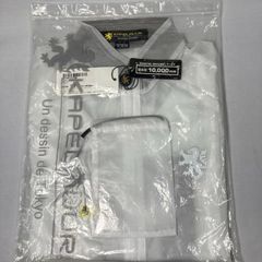 自転車 ウェア カペルミュール クリアレイン ジャケット ホワイト S 収納ポーチ付き KPRJ004 KAPELMUUR