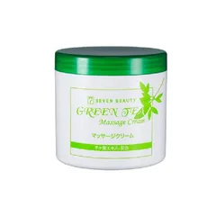 緑茶マッサージクリーム 450g セブンビューティー 緑茶エキス 韓国 顔 ボディ 大容量 ボディクリーム