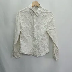 ◇ ⊇ UNIQLO ユニクロ コットン系 長袖 ポロシャツ サイズS ホワイト系 レディース E  【1409240046202】