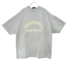 ESSENTIALS FEAR OF GOD エッセンシャルズ フィア オブ ゴッド 24SS ヘビーウェイトロゴTシャツ  グレー XS