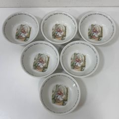 WEDGWOOD　ウェッジウッド　PETER RABBIT　ピーターラビット　14.5cm　スープボウル　6点　セット　お250415-6