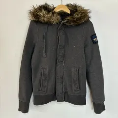 新品アバクロ ダブルジップ 裏地ファー パーカー Abercrombie & Fitch アバクロ ファー ダブルジップパーカー