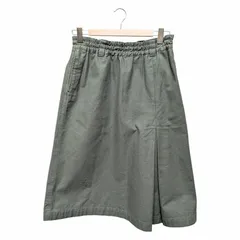 23SS MHL ORGANIC COTTON GABARDINE マーガレットハウエル 台形スカート 595-3232500 サイズ 2
