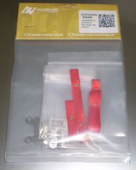 タミヤ　1/14 トレーラー等に ハンドウインチキット 各色アクセサリー　赤色