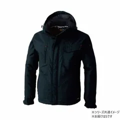 桑和 6004-00 長袖防寒ブルゾン Sサイズ ブラック(4) G.GROUND