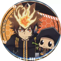 【中古】バッジ・ピンズ 沢田綱吉＆リボーン 缶バッジ 「DMMスクラッチ! 家庭教師ヒットマンREBORN!」 E-1賞