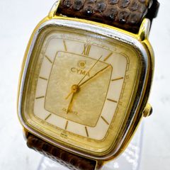 CYMA シーマ クォーツ 腕時計 719 電池交換済み 動作品 ゴールドカラー