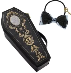 【中古】その他雑貨 オクタヴィネル寮 棺型アクセサリーポーチ＆リボンゴムセット 「ディズニー ツイステッドワンダーランド」