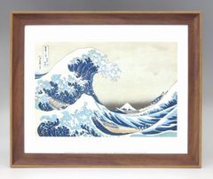 新品☆額付アートポスター◇日本画☆葛飾北斎☆神奈川沖浪裏☆The Great Wave at Kanagawa☆絵画☆壁掛け☆インテリア☆富士山☆1