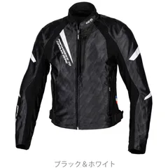 メッシュジャケット　ライダーズジャケット elf エルフ　メンズＬサイズ EJ_S116_BLGY_F.jpg