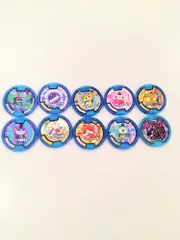 妖怪ウォッチ　妖怪メダル　青(blue)　10枚セット　中古品　1枚からでも売ります