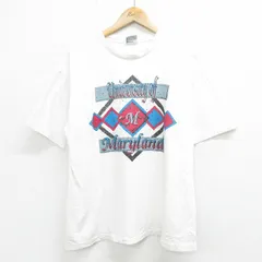 XL/古着 半袖 ビンテージ Tシャツ メンズ 90s M 大きいサイズ コットン クルーネック 白 ホワイト 24jun12 中古