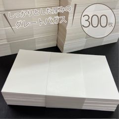 ショップカードにオススメ！ぶ厚めな白無地カード【グレートバガス 63×105mm 300枚入 】 D1