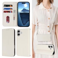 【人気商品】耐衝撃 手帳型 手帳型 16 耐久性 16 iphone iphone スマホケース 耐摩擦 レザー マグネット式 ショルダー ショルダー -アンバー アイホン16ケース スタンド機能 カード収納 ストラップ ホワイト ケース ケース アイフォン1