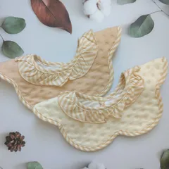 スタイ　ベビースタイ　よだれかけ　防水　360度　新品　女の子　男の子　まとめ売り　ガーゼ　花型　赤ちゃん　回転　くるくるスタイ　お食事エプロン　エプロン　もくもくスタイ　ビブ　シンプル　ベビー　ベビー用品　フリル　よだれカバー　出産祝い　2枚セット　3A