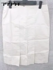 ◇ BARNEYS NEWYORK バーニーズニューヨーク 膝丈 プリーツ スカート サイズ3 アイボリー レディース 【中古】 【1002800724642】のサムネイル