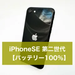 【バッテリー100%】iPhoneSE2(第2世代) ブラック SIMフリー 美品 128GB 本体