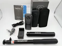 【美品】RICOH THETA V Smatree自撮り棒付き リコー シータ 360度カメラ