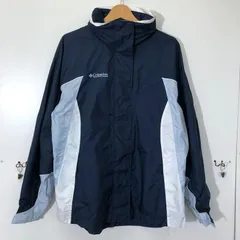 Colimbia Bugaboo/コロンビア ナイロンジャケット マウンテンジャケット ナイロンパーカー フーディー収納可 胸ポケット有 90’s USA製 メンズ ネイビー
