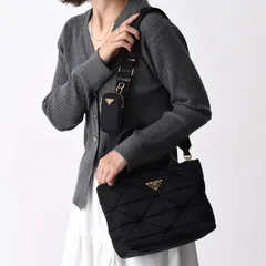 PRADA プラダ バッグ Re-Nylon パデッド トートバッグ 1BG373 RDJN レディース 2WAY ショルダーバッグ ポーチ ハンドバッグ ロゴ ナイロン 黒 ブラック