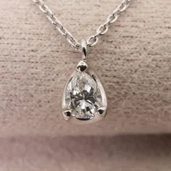 ヴァンドーム青山 ペアシェイプ ダイヤ 0.20ct ネックレス/25-94S