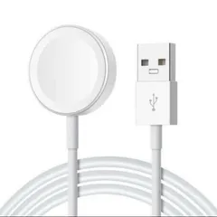AppleWatch (アップルウォッチ)純正互換品 磁気 充電器 1メートル 全シリーズ、全機種対応 USB TypeA タイプA  Apple Watch