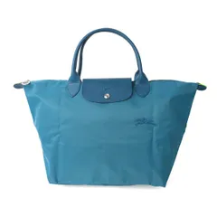 新品 ロンシャン LONGCHAMP ハンドバッグ ル プリアージュ グリーン トップハンドルバッグ Mサイズ ピーコック