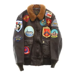 AVIREX (アヴィレックス) 24FW G-1 トップガン レザージャケット ミリタリージャケット ブラウン 6181013 7834950014