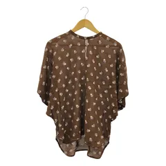 Mame Kurogouchi / マメクロゴウチ | Tunic With Small Flower Embroidery ブラウス | 1 | ブラウン/パープル/ベージュ | レディース Mame Kurogouchi / マメクロゴウチ | Tunic With Small Flower