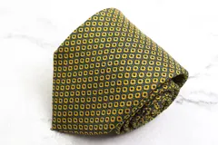 マリオヴァレンティノ ブランド ネクタイ シルク 小紋柄 総柄 メンズ グリーン MARIO VALENTINO 【中古】