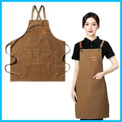 【特価商品】レディース ガーデンエプロン メンズ シワ防止 前掛け 速乾 料理教室用エプロン 汚れにくい ポケット付き おしゃれ カフェエプロン カフェ風 撥水加工 ノーアイロン 長さ調整 男女兼用 エプロン pierce] [Komorebi