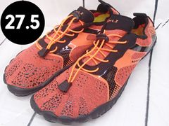 【VEROMAN】フィットネスシューズ メンズ トレーニングシューズ  収納バック付き オレンジ 27.5㎝ 250513W011