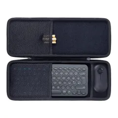 co2CREA収納ボックス互換性ワイヤレスキーボード Logicool PEBBLE KEYS 2 K380sGR/K380BK+ ワイヤレスマウス Pebble M350GR（ケースのみ） 1のサムネイル