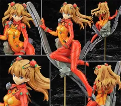 【中古】フィギュア 式波・アスカ・ラングレー ～テスト用プラグスーツver.～ 「エヴァンゲリヲン 新劇場版：破」 1/8 PVC塗装済み完成品