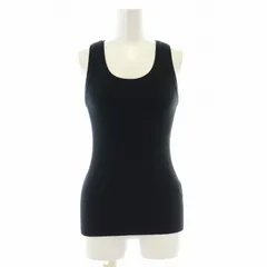 オーラリー AURALEE HIGH GAUGE RIB KNIT TANK ハイゲージリブニットタンク タンクトップ カットソー ノースリーブ Uネック 1 M 黒 ブラック A9ST02HR /BBのサムネイル