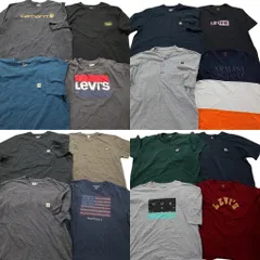 古着卸 まとめ売り ブランドMIX 半袖Tシャツ 16枚セット (メンズ 2XL /3XL ) ディッキーズ  リーバイス 中古 古着 MZ9308