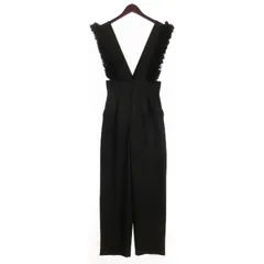 トランテアン ソン ドゥ モード 31 Sons de mode 良品 ショルダーチュール サロペット ハイウエスト パンツ 黒 ブラック 36