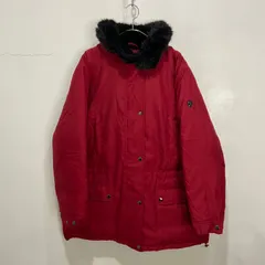 ☆LAURENRALPHLAUREN☆ラルフローレン☆ダウジャケット☆ファージャケット☆レッド☆レディースL☆B24Mのサムネイル