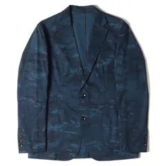 UNIFORM EXPERIMENT ユニフォームエクスペリメント ジャケット カモフラージュ ストレッチ 2つボタン アンコンジャケット テーラードジャケット CAMOUFLAGE 2 BUTTON UNCON JACKET ネイビーカモ 紺 迷彩 1のサムネイル