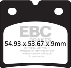 EBCブレーキ USA製 ダブルHシリーズ シンタリング ブレーキパッド リア右側用 | FA696