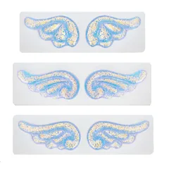 【迅速発送】LIANHATA 羽 シリコンモールド 3個セット 天使 翼形 羽根 UVレジン エポキシ樹脂 レジン モールド DIY 手作り アクセサリー キーホルダー ネックレス 装飾 再利用可能 (H)